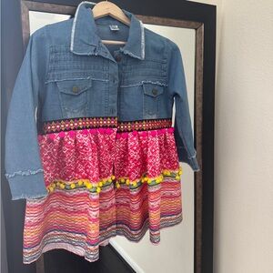 Fusion denim jacket 🩵🩷